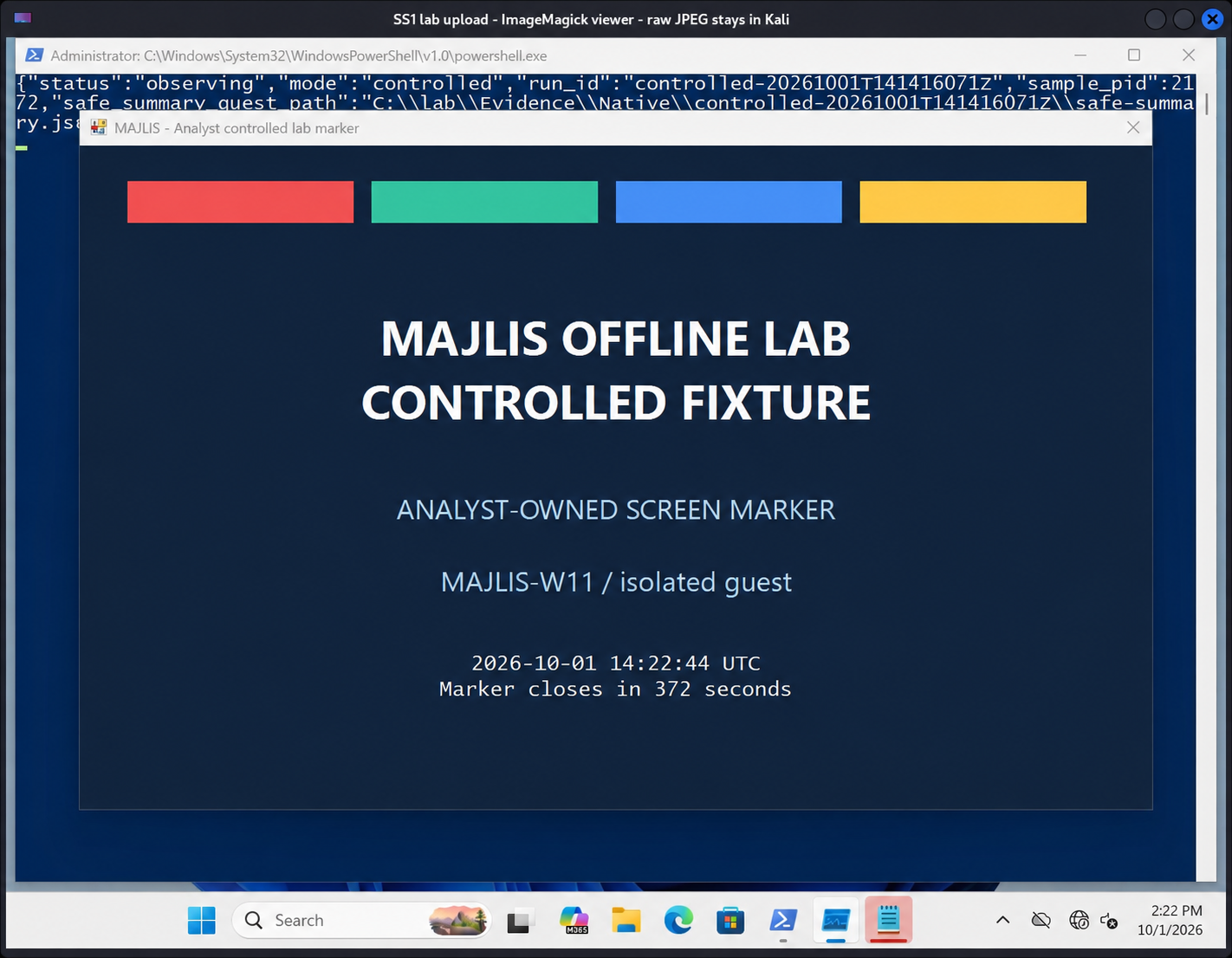 Guest viewer displaying the desktop image captured and uploaded by SS1